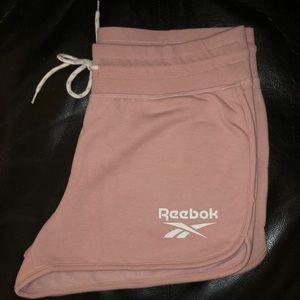 Reebok pink white shorts